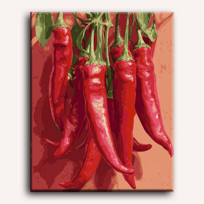 Malen nach Zahlen - Chilischote