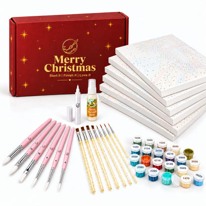 Malen nach Zahlen Weihnachtsgeschenkbox - Klassisch Bundle