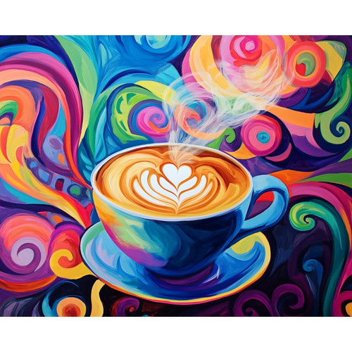 Malen nach Zahlen - Malen nach Zahlen - Colorful caffeine