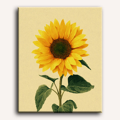 Malen nach Zahlen - Goldene Sonnenblume