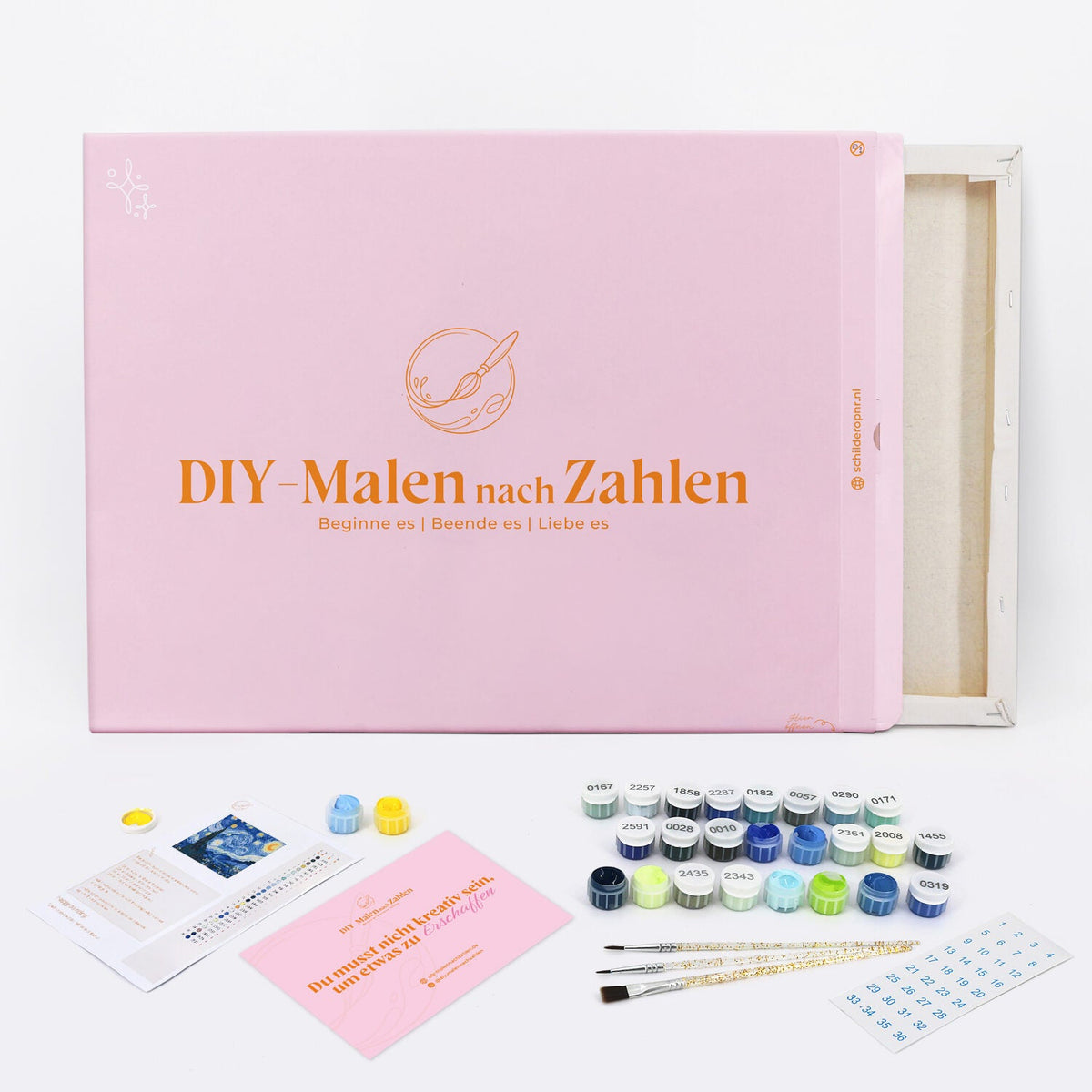 Malen nach Zahlen - Discokugel-Kirschen