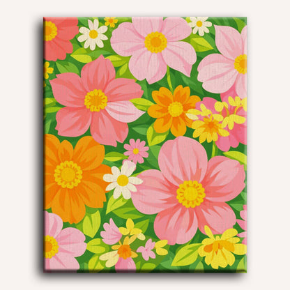 Malen nach Zahlen - Flower Power