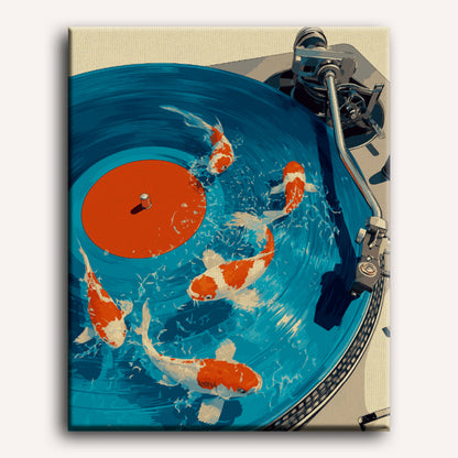 Malen nach Zahlen - Koi Schallplatten