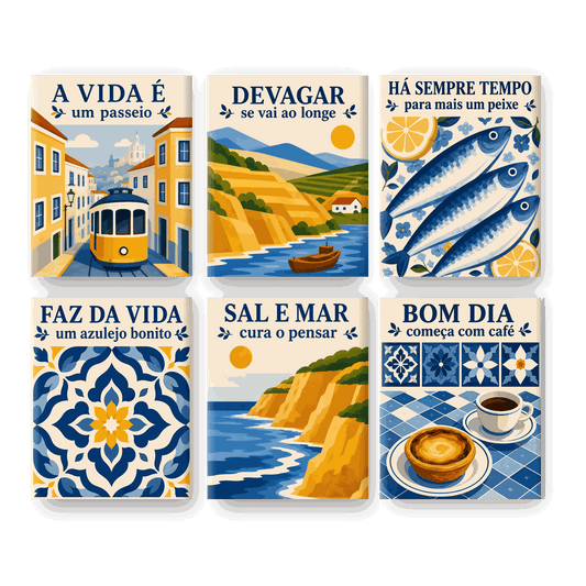 6 Mini-Gemälde | Seele Portugals Set - Malen nach Zahlen