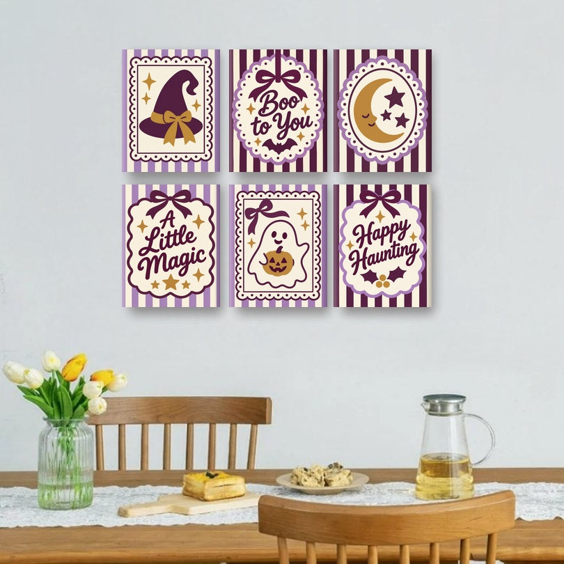 6 Mini-Gemälde | Mitternachts-Zaubernächte Set