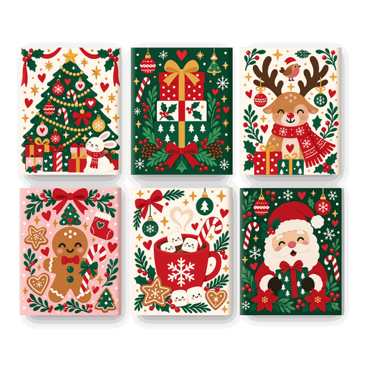 6 Mini-Gemälde | Lebkuchen-Freude Set
