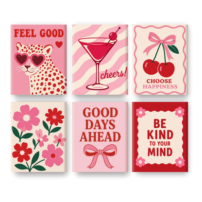 6 Mini-Gemälde | Feel Good-Set - Malen nach Zahlen