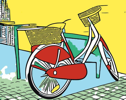 Malen nach Zahlen - Mit dem Fahrrad unterwegs - Artist's Edition - by zamart