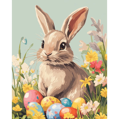 Malen nach Zahlen - Malen nach Zahlen - Niedlicher Osterhase