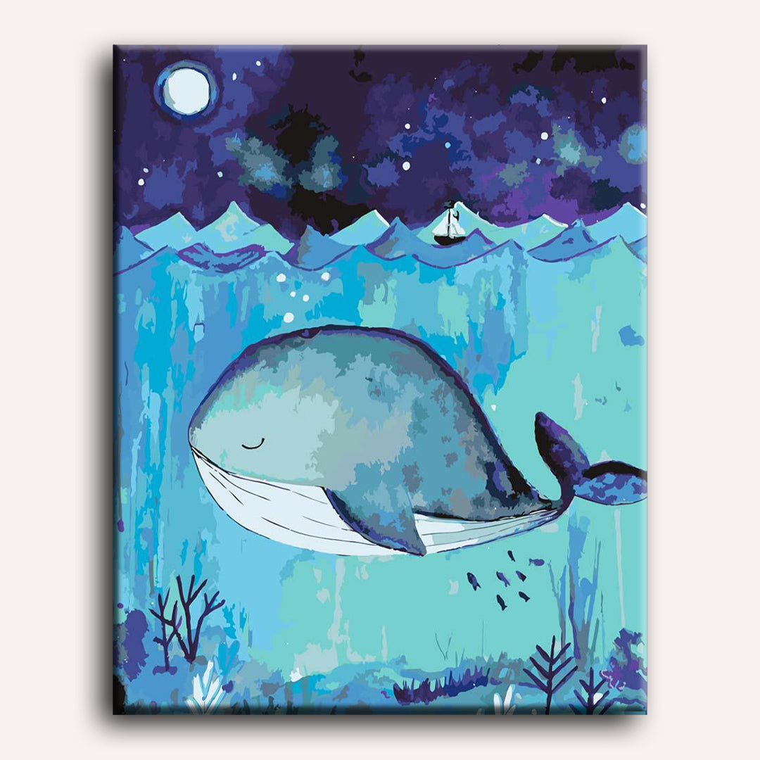 Malen nach Zahlen - Dreamin Wal - by Tiny Tami