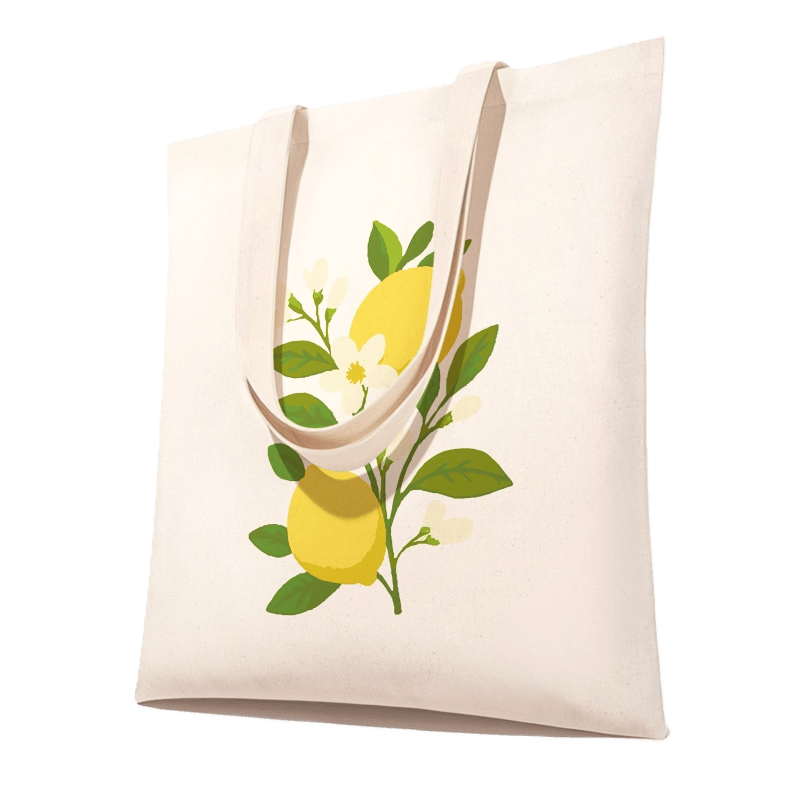 Malen nach Zahlen   Malen nach Zahlen Totebag – Zitronenpflanze