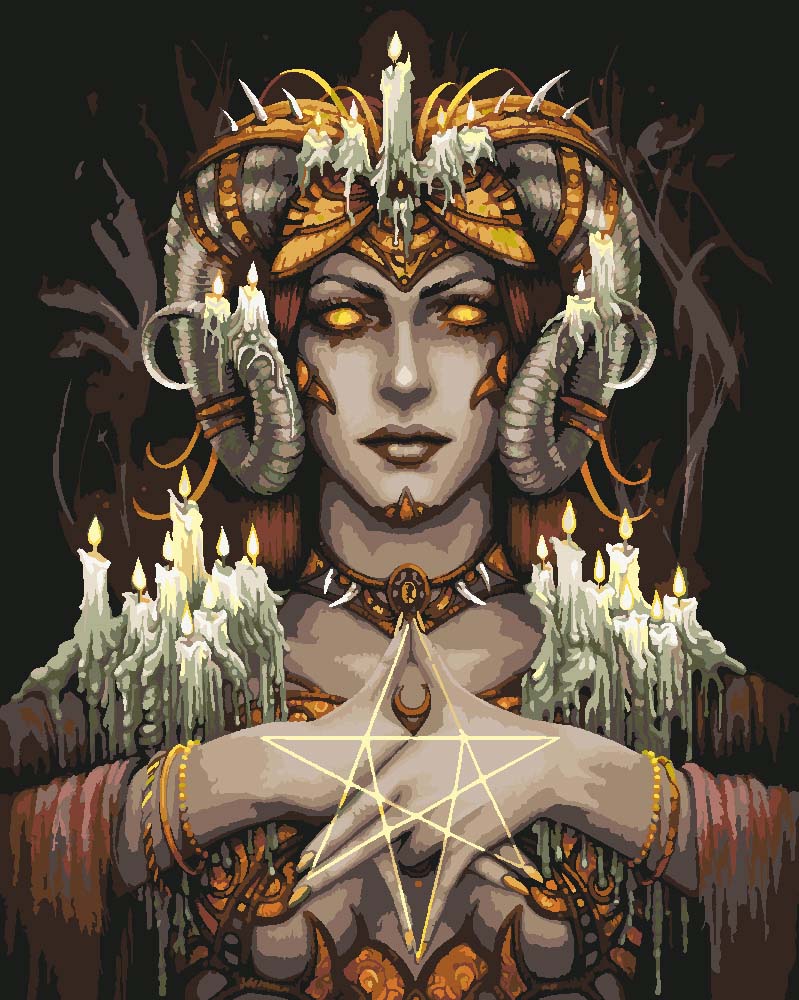 Malen nach Zahlen   Keeper of the fire   by Sarah Richter