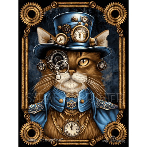 Malen nach Zahlen - Mme Steamfur - by Sarah Richter
