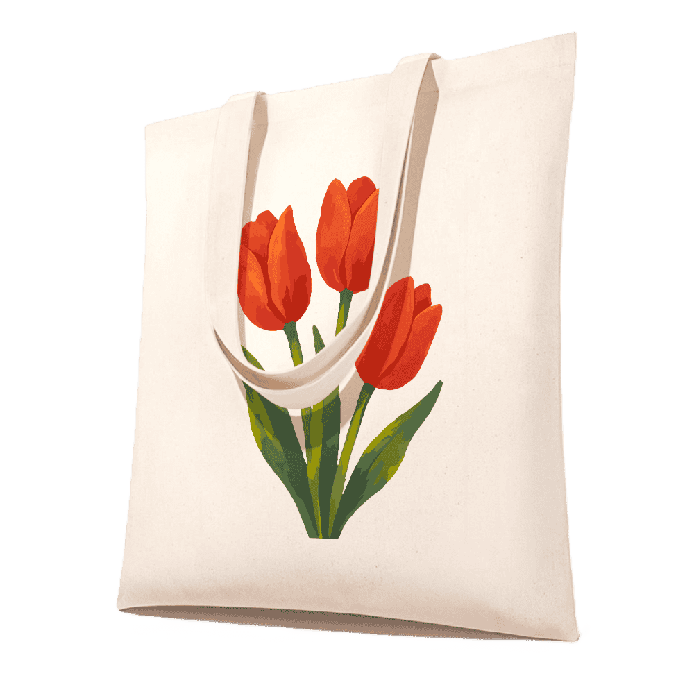 Malen nach Zahlen - Malen nach Zahlen Totebag – Tulpen