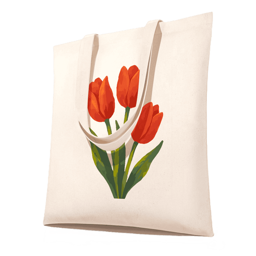 Malen nach Zahlen - Malen nach Zahlen Totebag – Tulpen
