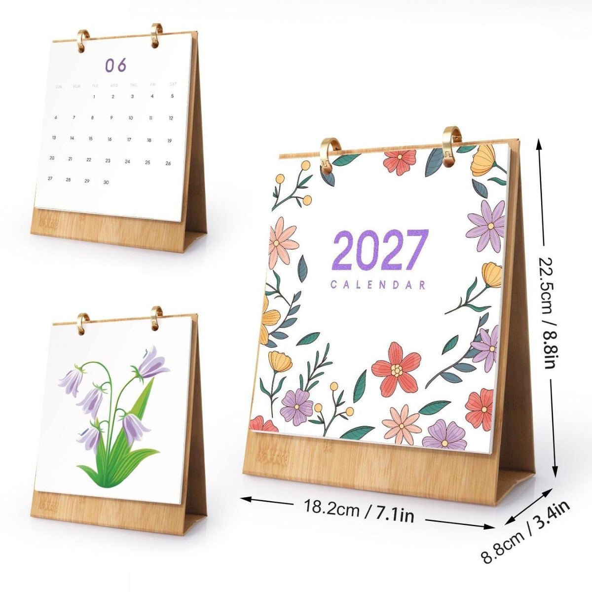 2027 Malen nach Zahlen Tischkalender | Blumen-Edition