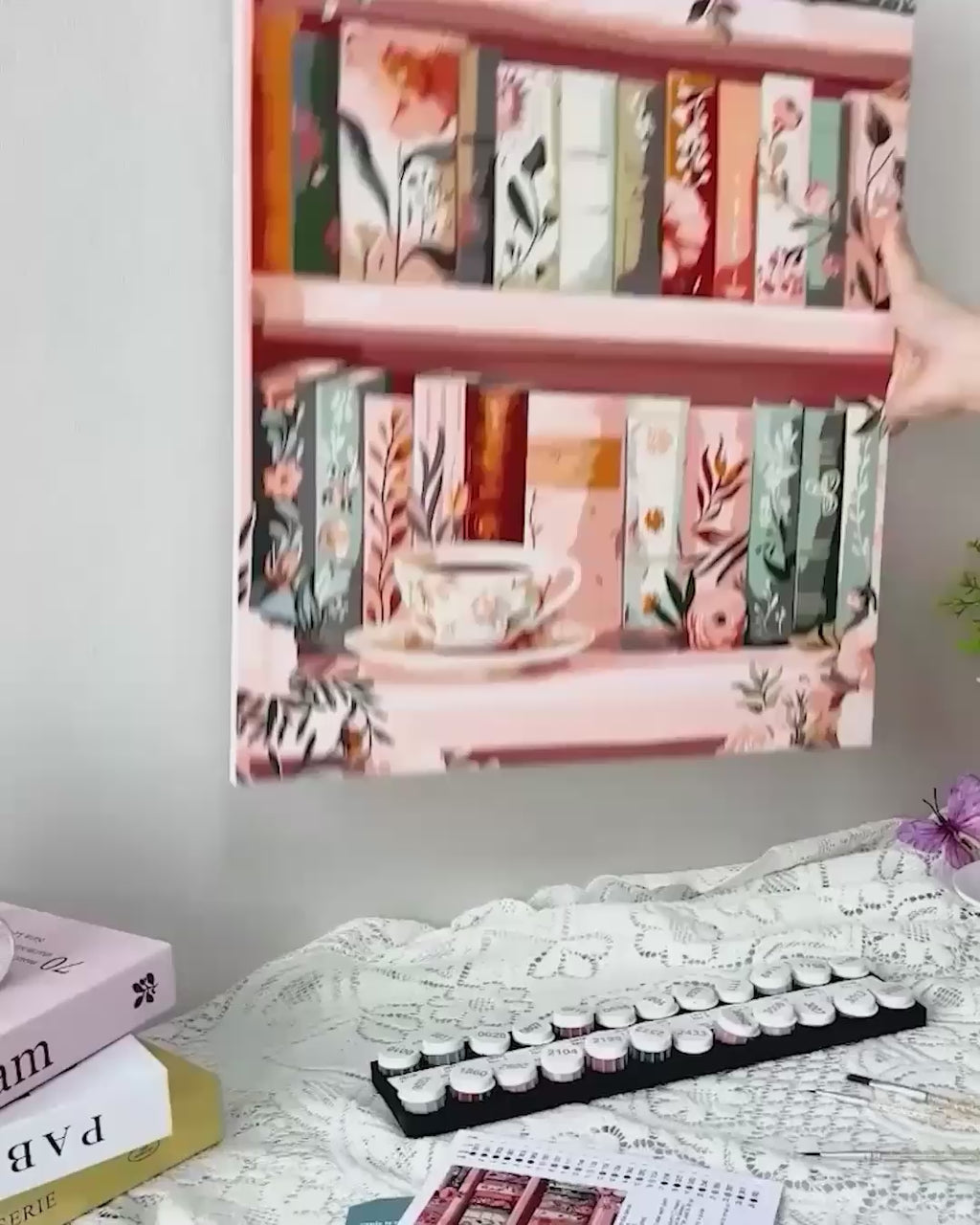 Malen nach Zahlen - Blühende Bibliothek