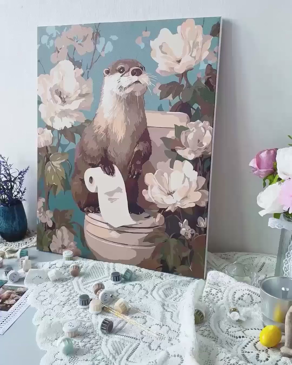 Malen nach Zahlen - Otter der Helfer