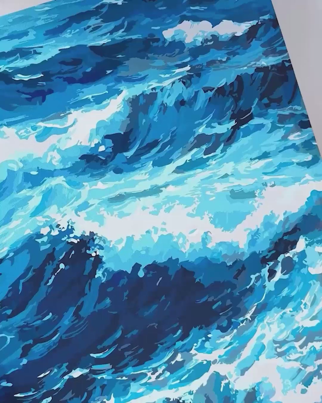 Malen nach Zahlen - In die Wellen