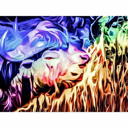 Malen nach Zahlen - Malen nach Zahlen - Wasserbüffel (Südafrika) - Artist's Edition - by zamart