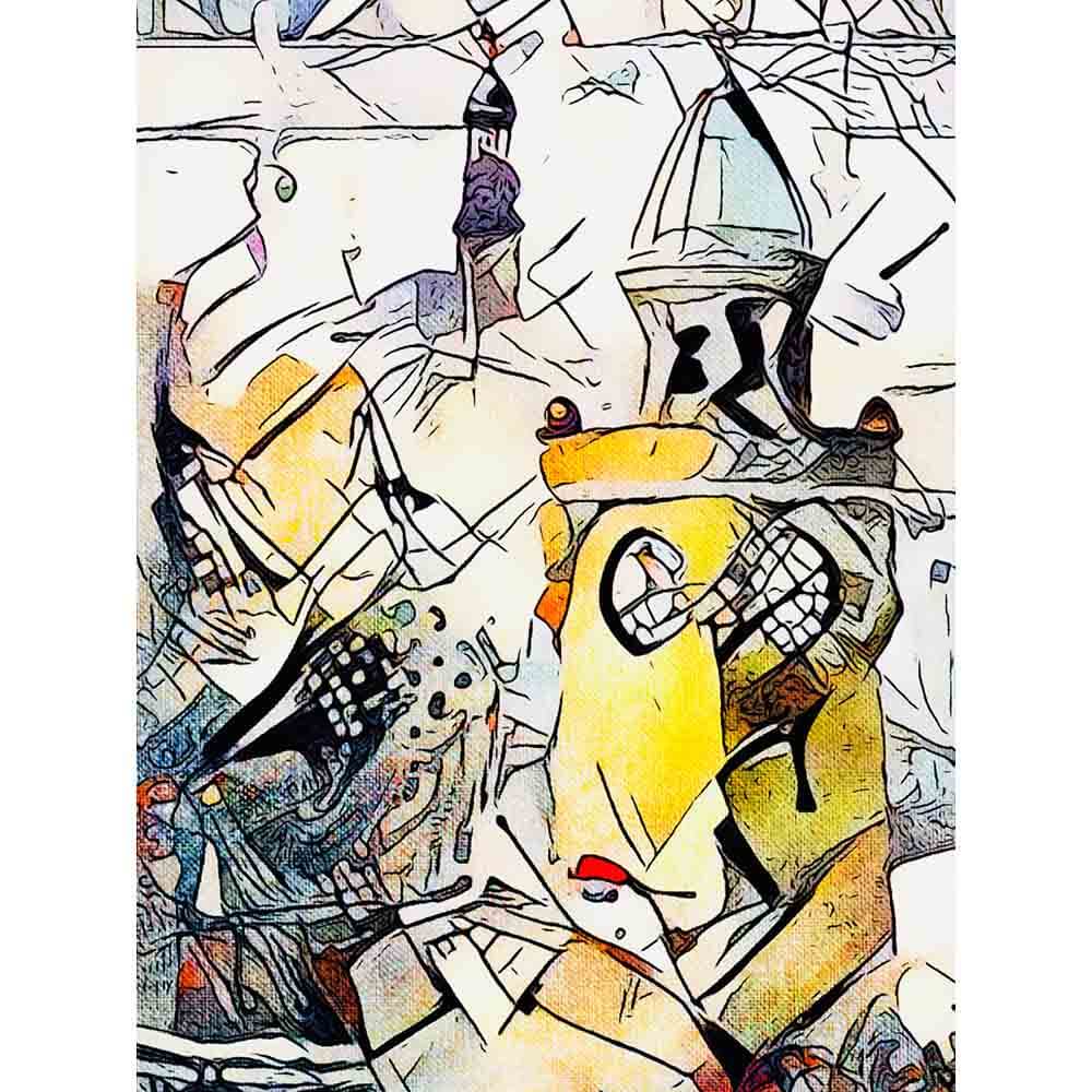 Malen nach Zahlen - Malen nach Zahlen - Hamburg meine Perle 6 - Artist's Kandinsky Edition - by zamart