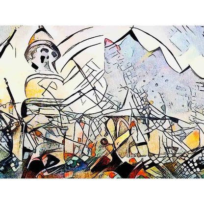 Malen nach Zahlen - Malen nach Zahlen - Moin Hamburg 1 - Artist's Kandinsky Edition - by zamart