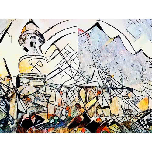 Malen nach Zahlen - Malen nach Zahlen - Moin Hamburg 1 - Artist's Kandinsky Edition - by zamart