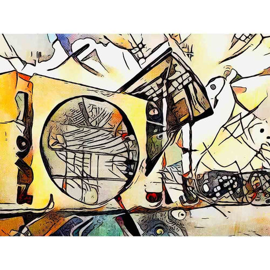 Malen nach Zahlen - Malen nach Zahlen - Berlin ick mag dir 3 - Artist's Kandinsky Edition - by zamart