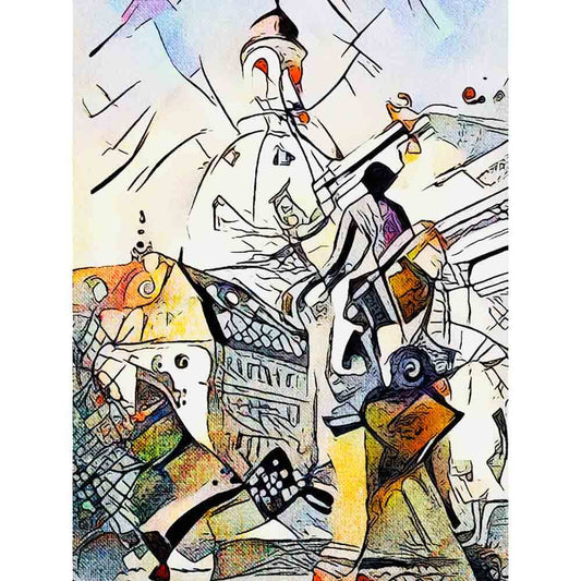 Malen nach Zahlen - Malen nach Zahlen - Kandinsky trifft Dresden 1 - Artist's Kandinsky Edition - by zamart