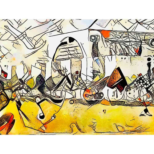 Malen nach Zahlen - Malen nach Zahlen - Berlin ick mag dir 1 - Artist's Kandinsky Edition - by zamart
