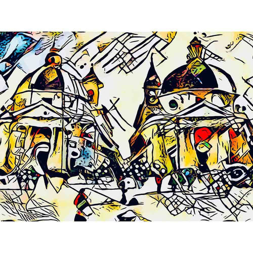 Malen nach Zahlen - Malen nach Zahlen - Kandinsky trifft Rom 3 - Artist's Kandinsky Edition - by zamart