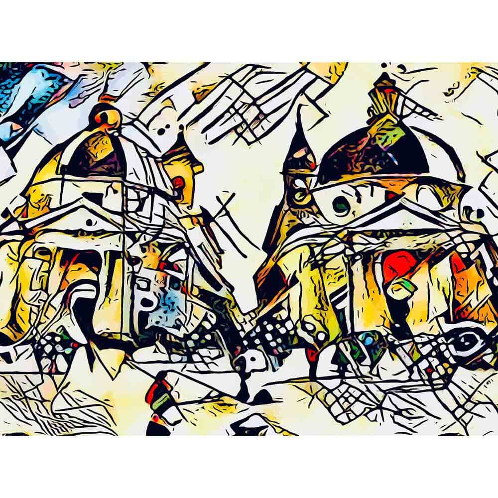Malen nach Zahlen   Malen nach Zahlen   Kandinsky trifft Rom 3   Artist's Kandinsky Edition   by zamart