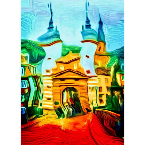 Malen nach Zahlen - Malen nach Zahlen - Bei Heidelberg - Artist's Edition - by zamart