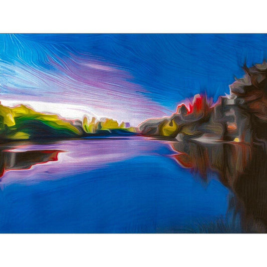 Malen nach Zahlen - Malen nach Zahlen - Am See - Artist's Edition - by zamart