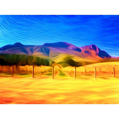 Malen nach Zahlen - Malen nach Zahlen - Weinberge in Südafrika - Artist's Edition - by zamart