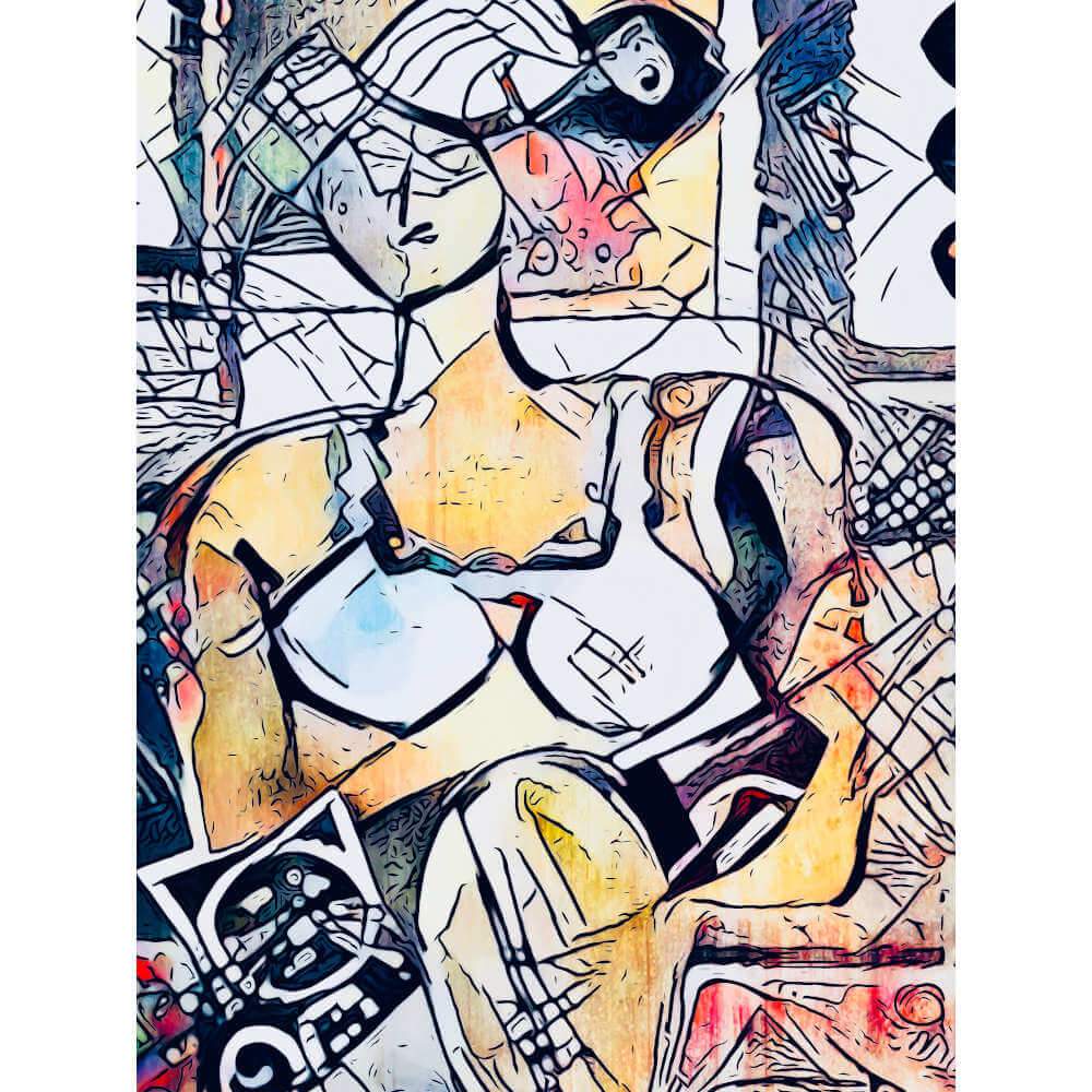 Malen nach Zahlen - Malen nach Zahlen - Frau mit Hut (2) - Artist's Edition - by zamart