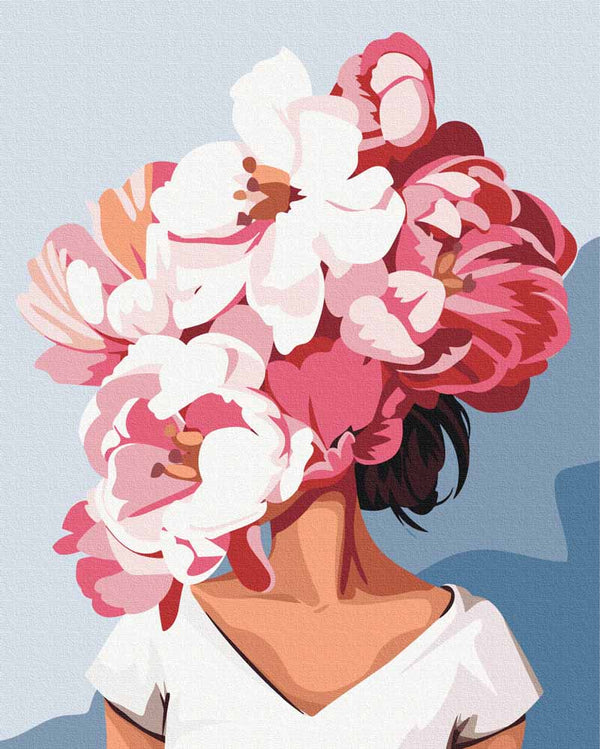 Malen nach Zahlen - Malen nach Zahlen - Flowerhair Pink