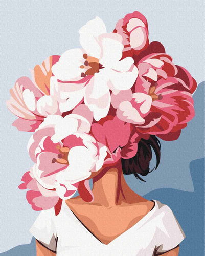 Malen nach Zahlen - Malen nach Zahlen - Flowerhair Pink