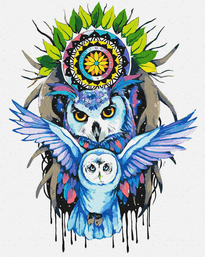 Malen nach Zahlen - Malen nach Zahlen - owlking - by Pixie Cold