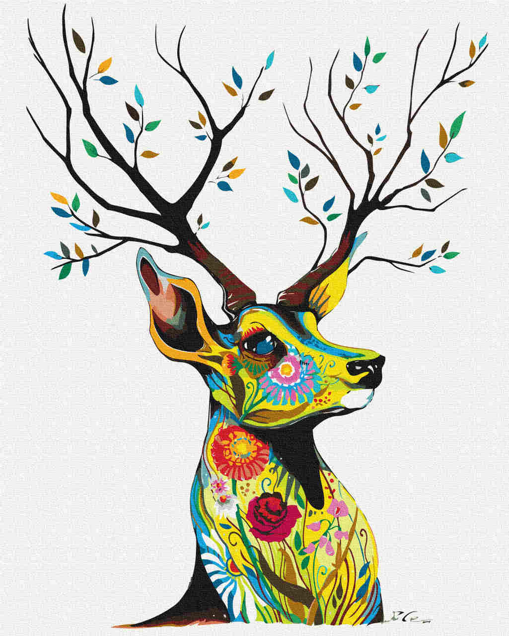 Malen nach Zahlen   Malen nach Zahlen   deer nature   by Pixie Cold