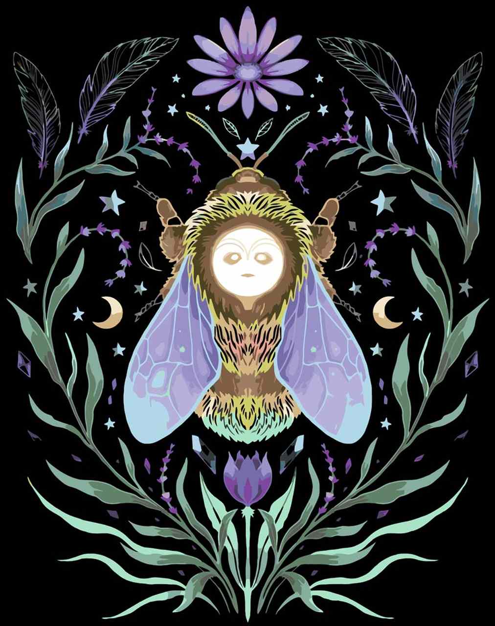 Malen nach Zahlen   Malen nach Zahlen   spirituelle Hummel   by Pixie Cold