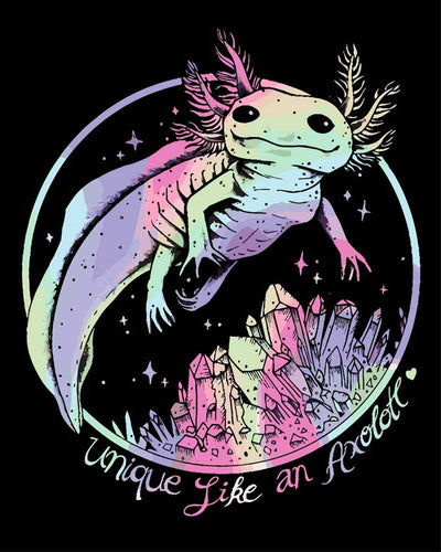 Malen nach Zahlen - Malen nach Zahlen - unique Like an Axolotl - by Pixie Cold