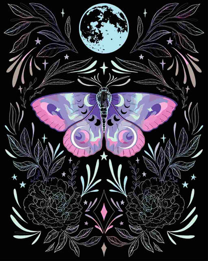Malen nach Zahlen - Malen nach Zahlen - violette Motte - by Pixie Cold