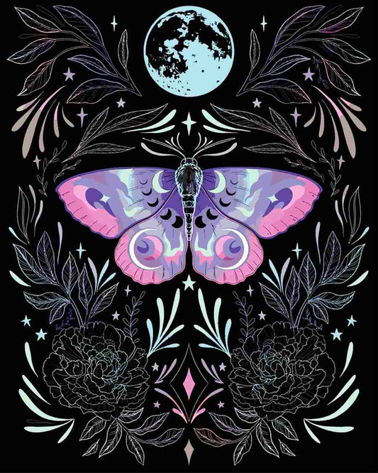 Malen nach Zahlen - Malen nach Zahlen - violette Motte - by Pixie Cold