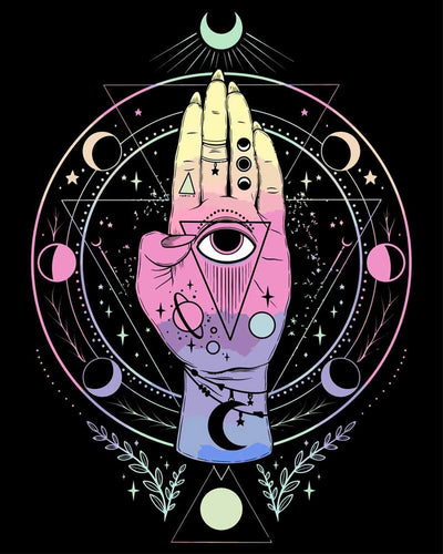 Malen nach Zahlen - Malen nach Zahlen - spirituelle Hand - by Pixie Cold