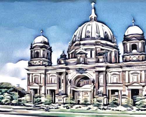 Malen nach Zahlen - Malen nach Zahlen - Berliner Dom - by zamart