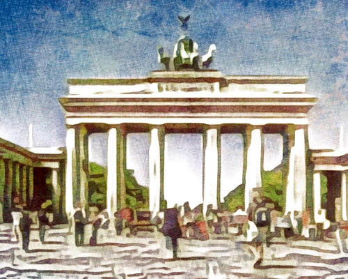 Malen nach Zahlen - Malen nach Zahlen - Brandenburger Tor - by zamart