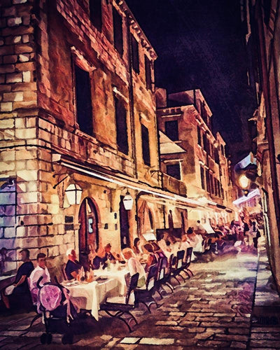 Malen nach Zahlen - Malen nach Zahlen - Familienfeier in Dubrovnik - by zamart
