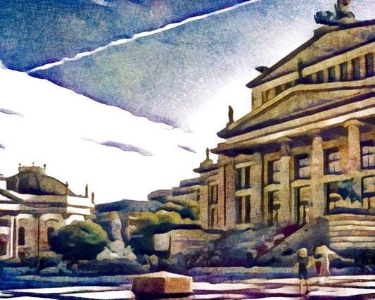Malen nach Zahlen - Malen nach Zahlen - Gendarmenmarkt Berlin #1 - by zamart