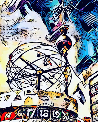 Malen nach Zahlen - Malen nach Zahlen - Kandinsky trifft Berlin #3 - by zamart